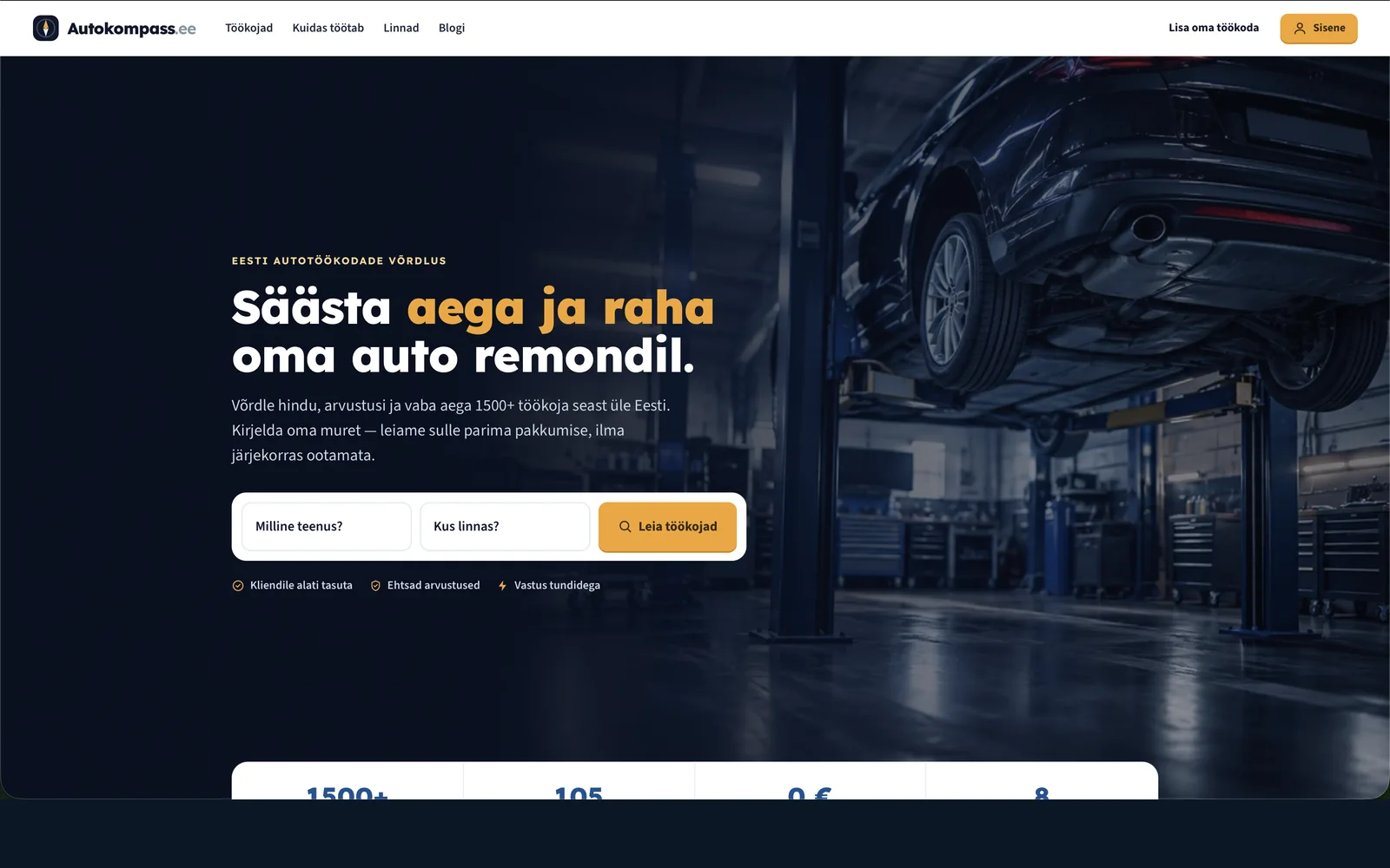 Autokompass.ee — ekraanipilt